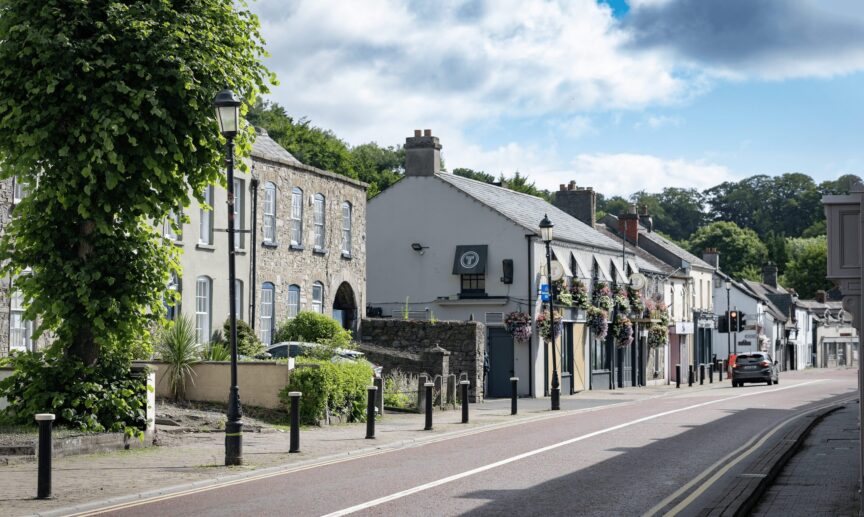 Leixlip Streetscape Co Kildare TI72YFI 1